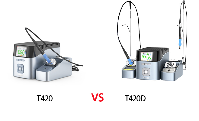 艾讯T420D VS T420焊台